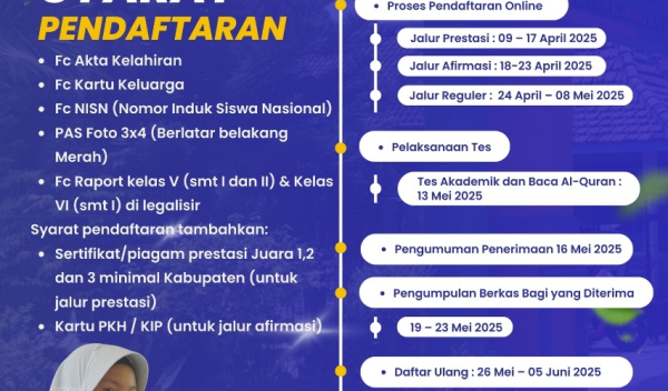 MTsN 9 Jombang Buka Pendaftaran Peserta Didik Baru Tahun Ajaran 2025/2026